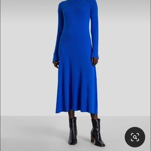 Simons 100% Merino Wool Blue Dress